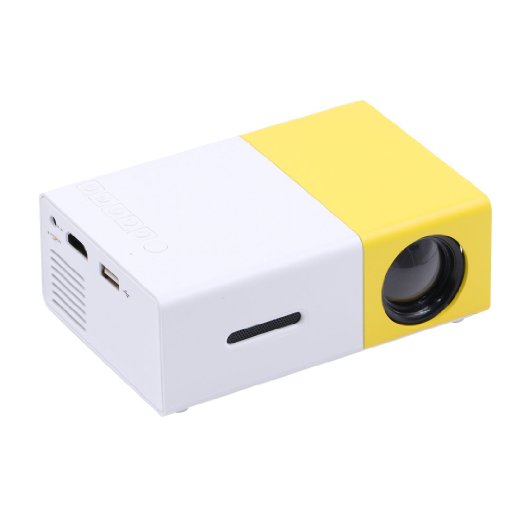 Virocana Mini LED Projector with Laptop USB/SD/AV/HDMI Input Pocket Projector for Video Movie Game