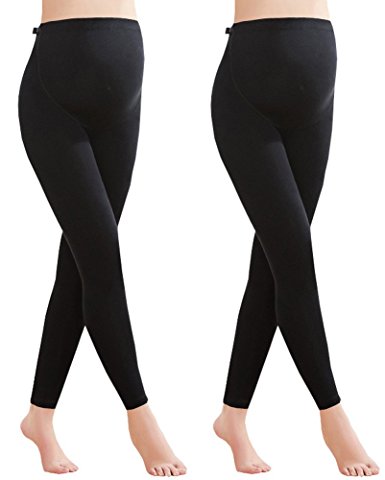 Foucome Women's Over The Belly Super Soft Support Maternity Leggings