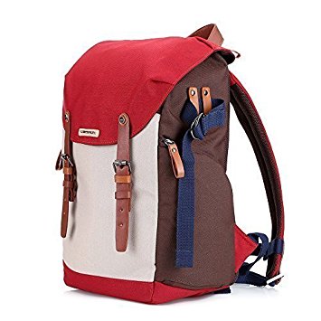 Camera bag backpack laptop dslr insert accessories (waterproof nylon with leather belt) tripod strap gadget bag for sony/canon EOS rebel/nikon/video cameras/lens