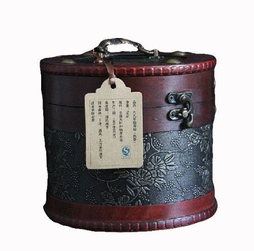 Menghai Old Ancient Tree Ripe Pu-erh Pu'er Tea 500g in Bulk with Leather Bucket