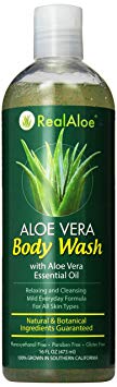 Real Aloe Body Wash, Aloe Vera, 16 Fluid Ounce