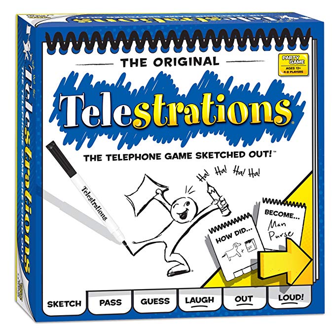 USAOPOLY PG000264 Telestrations the Telephone Game Sketched Out!
