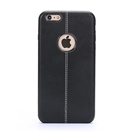 6s plus Case,iPhone 6 plus Case Slim Fit,High-grade Leather Soft Simple Cover Case for Apple iPhone 6 plus / 6S plus- Black