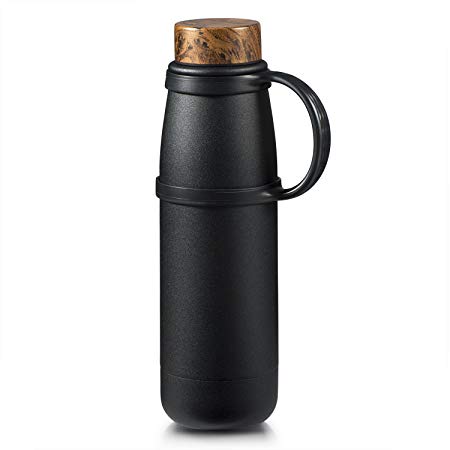 Love-KANKEI Water Bottle Insulated, Double Walled Stainless Steel Vacuum Flask and Thermal Bottle with Holder-Keep 12 hrs Hot & 24 hrs Cold 530 ml/18 oz/BPA- Free