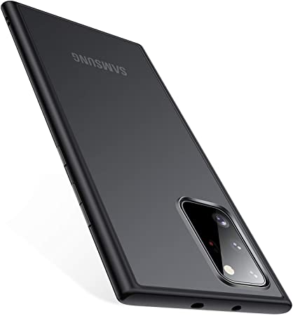 TORRAS Shockproof Galaxy Note 20 Ultra Case 6.9 Inch, [Military Grade Drop Tested] Translucent Matte Hard Back with Soft Edge Slim Protective Designed for Samsung Galaxy 20 Ultra Case 5G (2020), Black