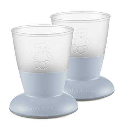 BABYBJORN Baby Cup, 2-Pack, Powder Blue