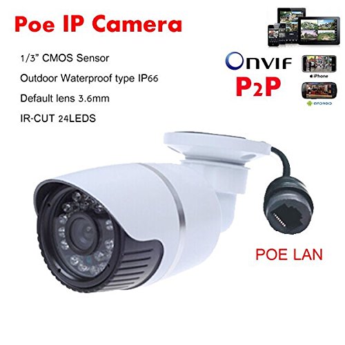 Full HD 1920*1080P 2MP ONVIF 2.0 Waterproof Outdoor IR CUT Night Vision Plug and Play Mini Bullet POE IP Camera