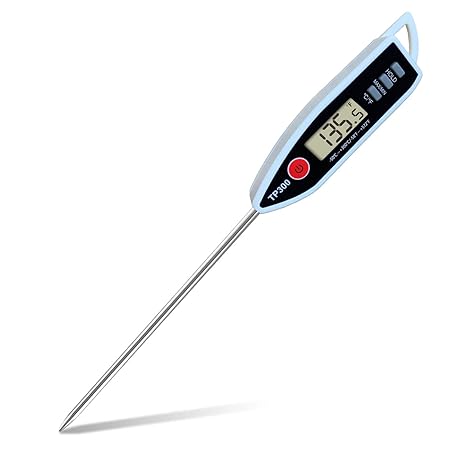 Meat Food Thermometer, Digital Candy Candle Thermometer, LCD, Cooking Kitchen BBQ Grill Thermometer, Probe Instant Read Thermometer for Liquids Pork Milk Deep Fry Roast Baking Candle Temperature