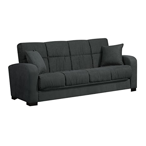 Handy Living Damen Convert-a-Couch in Gray Microfiber