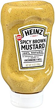 Heinz 100% Natural Spicy Brown Mustard, 14 Ounce