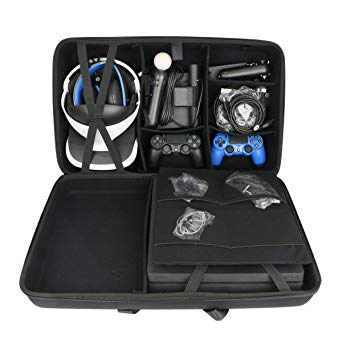 Hard Travel Case for Sony PlayStation 4 Pro Console   PlayStation VR PSVR Launch Bundle by co2CREA