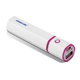 Poweradd Ultra Slim 2600mAh with Flashlight Portable Charger External Battery Pack Power Bank for iPhone 6 Plus 5S 5C 5 4S 4 iPod Apple Adapters Not Included Samsung Galaxy S5 S4 S3 S2 Note 4 Note 3 HTC One LG G3 Most Android Smart Phones and More Other USB-Charged Devices white-purple