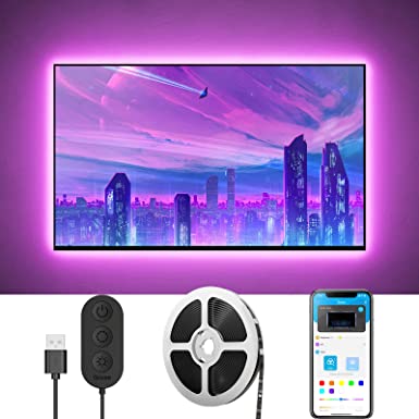 Govee 10FT TV LED Backlight, TV Lights with App Control, 64  Scene Modes, Music Sync, RGB Color Changing TV Backlight for 46-60 inch TVs, Computers, Bedrooms, USB Powered