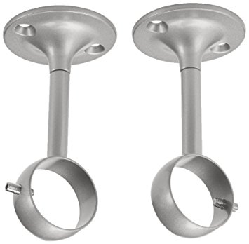 AmazonBasics Ceiling-Mount Bracket, Set of 2, Nickel