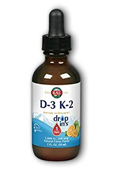 Kal 5000 Iu D-3 K2 Citrus Dropins, 2 Fluid Ounce