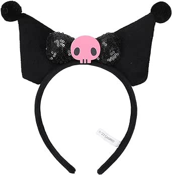 Kuromi Soft Plush Fabric Cosplay Headband