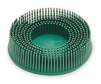 3M 3M-18734 Roloc Bristle Disc Grade - 50, Size - 3 - Green