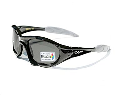 Polarized Sunglasses X Loop 3156 Black Frame Smoke Lens 100% UV Blocking