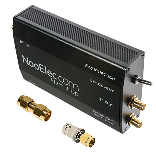 Ham It Up Plus - HF/MF/LF/VLF/ULF Upconverter w/ TCXO & Separate Noise Source Circuit. Fully Assembled in Custom Metal Enclosure. Extends the Frequency Range of Your Favorite Radio Down to 300Hz.