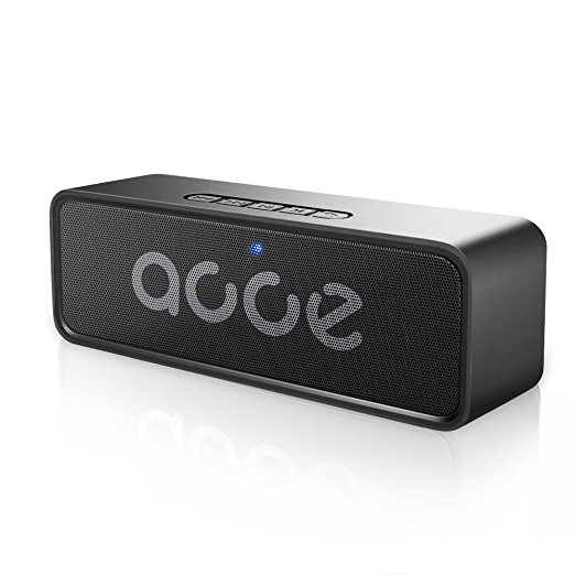 Portable Bluetooth Speaker 4.2, AOOE Stereo Wireless Speaker with Strong Bass 12-Hour Playtime 69 ft Bluetooth Range Built-in Noise Reduction Mic for Hands-free Calling Dual-Driver Loudspeaker for iPhone, iPad, Samsung, Google HTC and Others
