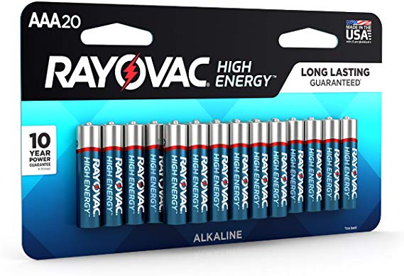 Rayovac AAA Batteries, Alkaline Triple A Batteries (20 Battery Count)