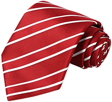 KissTies Men's Striped Extra Long Tie Man Necktie in Gift Box Wrap (63'' XL)