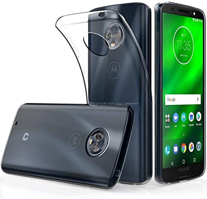 Soft TPU Transparent Fit Protector Case for Motorola Moto G6, Anti Slip, Scratch Resistant