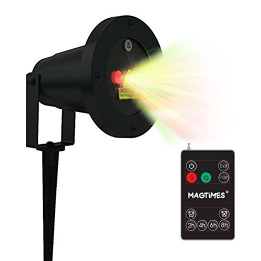 Magtimes Laser Christmas Light with RF Wireless Remote Contoller,Laser Star Projector show for Halloween, Christmas,Party and Landscape
