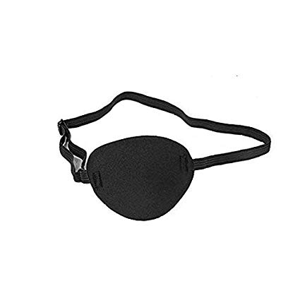 DNHCLL Adults And Kids Black Adjustable Soft and Comfortable Sponge Eye Patch Strabismus Eye Mask With Buckle For Recovery Eye And Cure Children Lazy Eye