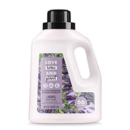 Love Home and Planet Laundry Detergent, Lavender & Argan Oil, 50 oz