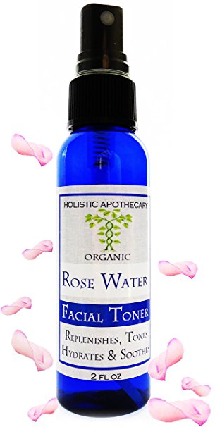 100% PURE & FRESH Organic ROSEWATER Provides Natural Hydration that Promotes a Youthful Complexion. BALANCES, HYDRATES and REFINES PORES. With FINE MIST Spray Atomizer