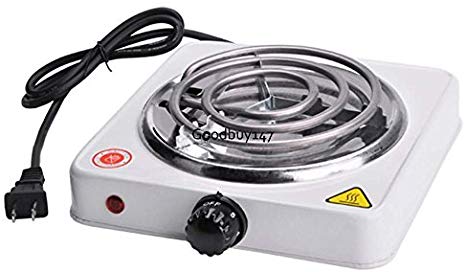 Cooktops Single Electric Burner Portable Hot Plate Stove Camping Cook Dorm RV Countertop Electric Kitchen Stove
