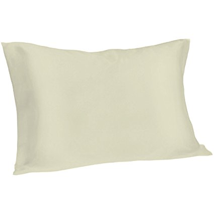 Spasilk 100-Percent Pure Silk Facial Beauty Pillowcase, Standard/Queen, Ivory