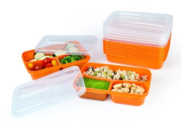 Portion Control Containers Also Bento Lunch Box, Pack Of 10 Compartment Lunch box ,Chinese Take Out Boxes, Lunch Boxes, Salad Container also Meal Prep Salad Container Food storage with lids.