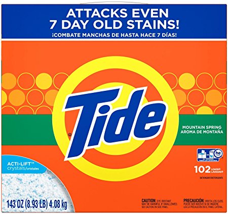 Tide Ultra Powder Detergent - 102 Loads, 143 oz