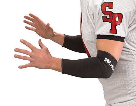 Mueller Sports Medicine Turf Football Elastic Compression Elbow Sleeves Pair 2