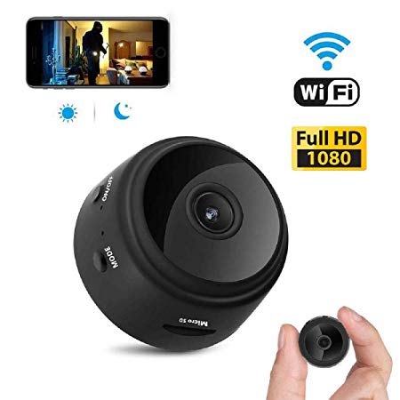 Mini Spy Camera WiFi Hidden Camera Portable Full HD 1080P Wireless Small Indoor Home Security Cameras Nanny Cam with Motion Detection and Night Vision