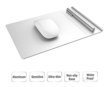 Vogek Aluminum Mouse Pad with Separable Non-Slip Base