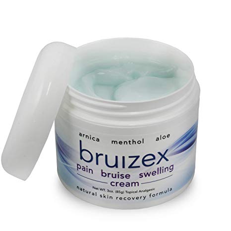 BRUIZEX Pain, Bruise and Swelling Cream, 3 oz. | Bruise Removal Cream with Soothing Arnica Gel and Cooling Menthol | Relief for Skin Bruises, Swelling After Trauma, and Back, Knee, Neck, Joint Pain