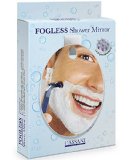 Fogless Shower Mirror - EASY INSTALL - SHATTER PROOF - Includes Razor Hook - Modern - Anti-Fog Nanotechnology - Exclusive To Amazon