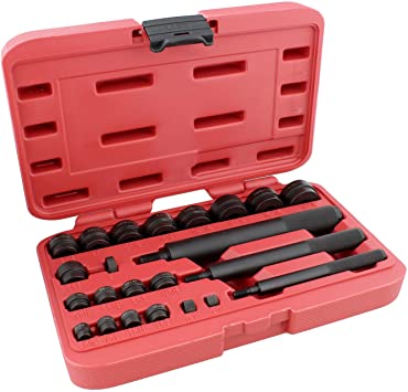 ABN Bushing Driver Set – 23 Pc Wheel Bearing Removal Tool and Bearing Installer Kit Standard SAE Bushing Press Kit