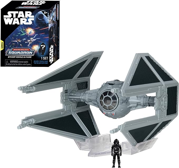 STAR WARS Micro Galaxy Squadron TIE Interceptor Mystery Bundle - 3-Inch Light Armor Class Vehicle and Scout Class Vehicle with Micro Figure Accessories - Amazon Exclusive