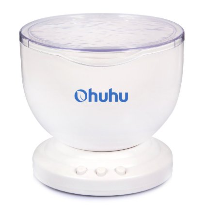 Ohuhu Ocean Wave Night Light Projector and Music Player