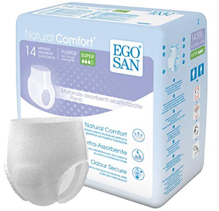 EGOSAN Super Incontinence Adult Pull Up Underwear Adult Diapers with Stretchable Waistband, Maximum Absorbency for Active Men and Women (Extra-Large, 14-Count)