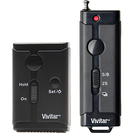 Vivitar Universal Wireless and Wired Shutter Release Remote Control fits Canon, Nikon, Sony & Olympus DSLR Cameras