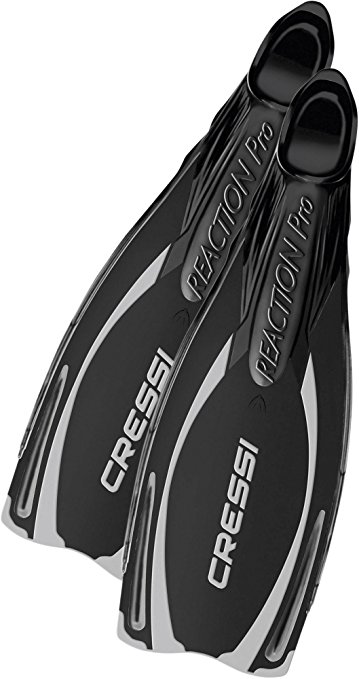 Cressi Reaction Pro Fins - Scuba Snorkel Dive Fins - Made in Italy