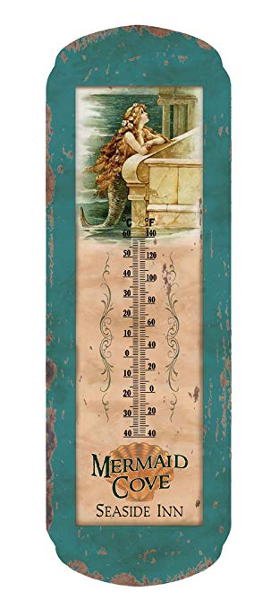 Ohio Wholesale Vintage Mermaid Thermometer, from our Water Collection