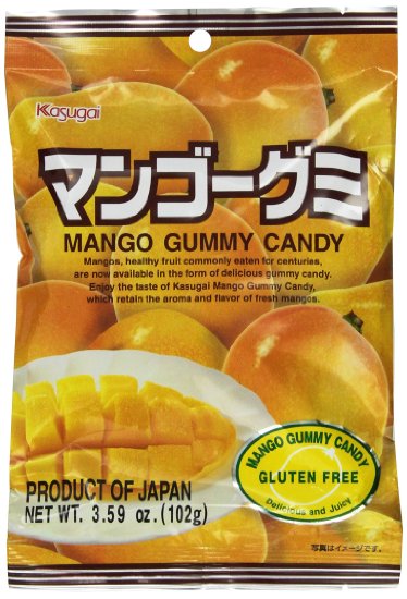 Japanese Fruit Gummy Candy from Kasugai - Mango - 102g
