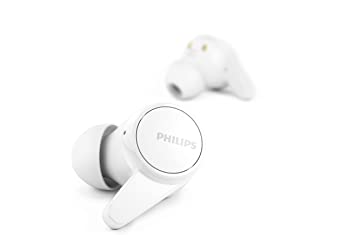 Philips T1207 True Wireless Headphones with Up to 18 Hours Playtime and IPX4 Water Resistance, White