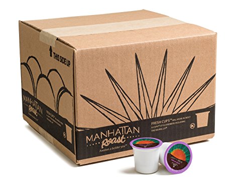 Manhattan Roast ‘Liberty Brew’ (House Blend / Medium Roast) Single-Serve Coffee Freshcup works in most Keurig K-Cup Brewers, 90 Count Box